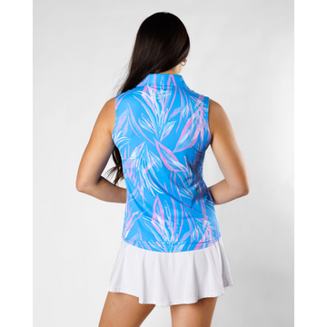 New Sunday Swagger Women's Sleeveless Polo - Pompano - 0