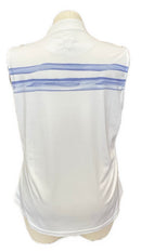 Footjoy Women's White & Purple Watercolor Sleeveless Golf Polo Size XL MSP$80-2