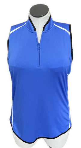 PGA Tour Women's Blue Sleeveless Golf Top Size XL