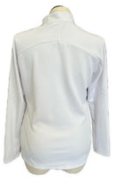 Annika by Cutter & Buck White 1/4 Hidden Zip Pullover Size XL-2