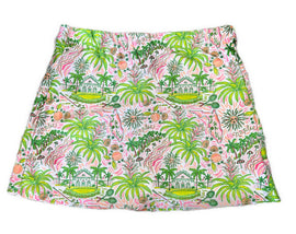 Kaeli Smith Green and White Naples Print Skort Size XL MSP$110
