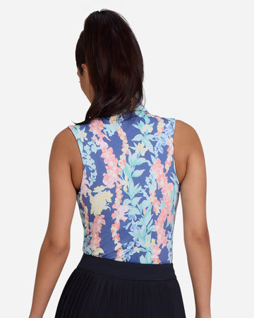 New Bad Birdie Women's Lei'd Sleeveless Golf Polo - 0