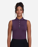 New Bad Birdie Women's Core Sleeveless Golf Polo - Jammy-1