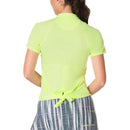 New Lucky In Love Womens Innovate Tie Back Golf Top Size S MSP$78-2