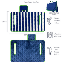 New Birdie Girl Navy Stripe Golf Cart Seat Cover