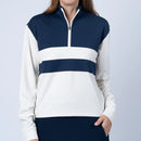 New Women's Swannies Leigh Quarter Zip - Midnight Navy-1