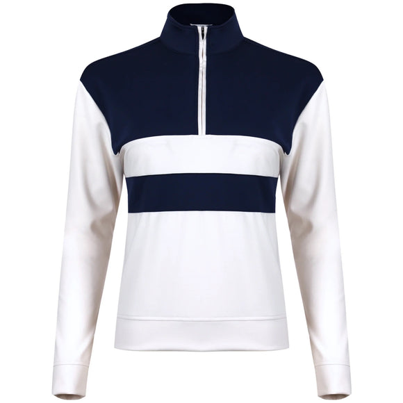 New Women's Swannies Leigh Quarter Zip - Midnight Navy