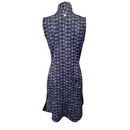 EP NY Violet Striped Houndstooth Print Women's Sleeveless Golf Dress Size M MSP$134-2
