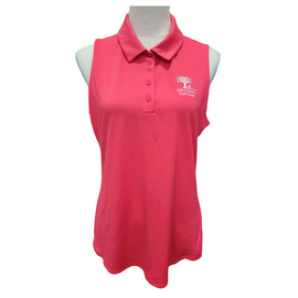 Under Armour Red Sleeveless Women's Golf Polo w/ Logo Size L