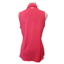 Under Armour Red Sleeveless Women's Golf Polo w/ Logo Size L-2