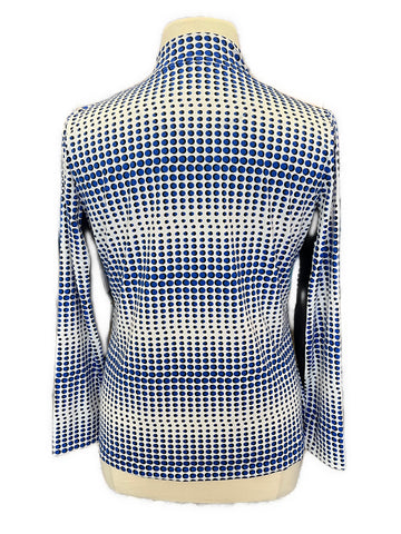 Tail Activewear White, Blue & Black Dot Print Golf Pullover Size XL MSP$100 - 0
