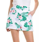 Tommy Bahama Island Zone White Hibiscus Skort Size XL-1
