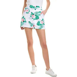Tommy Bahama Island Zone White Hibiscus Skort Size XL - 0