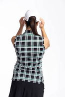 New Kinona Tartan Plaid Women's Sleeveless Golf Top MSP$114-2