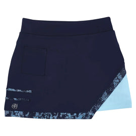 New Ashley Herrera Navy Asymmetrical Golf Skort