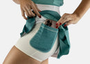 New Ashley Herrera White & Teal Side Pleated Golf Skort-3