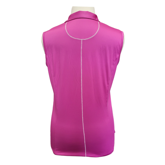 Callawa Magenta w/ White Stripes Women's Sleeveless Golf Top Size XL MSP$65
