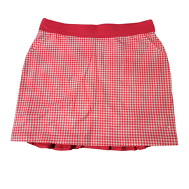 NEW Belyn Key 16.5" Pink Gingham Golf Skort Size M MSP$110