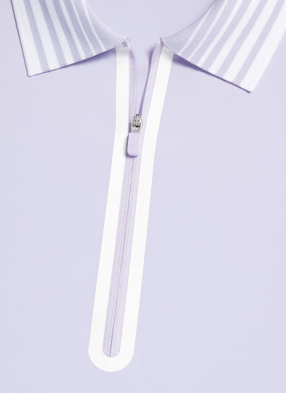 New G/Fore Women's Long Sleeve Purple Silky Tech Zip Golf Polo Size S MSP$120