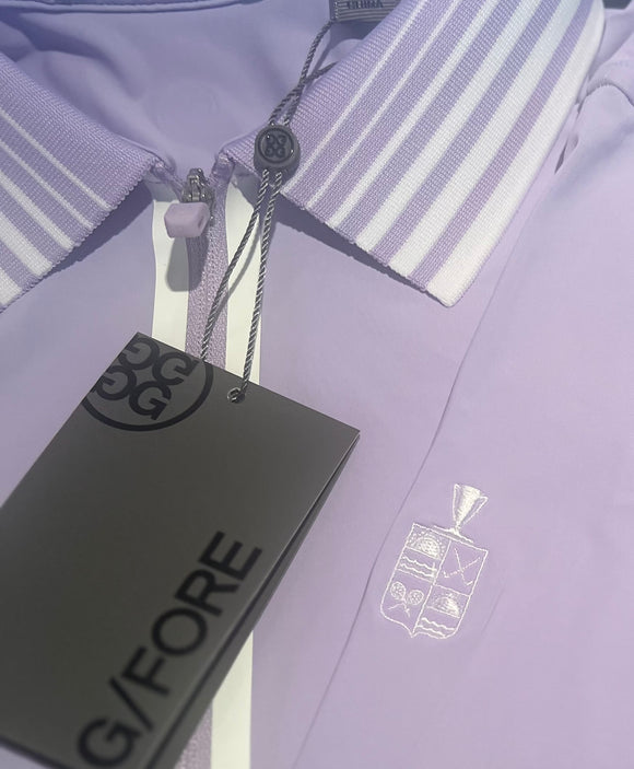 New G/Fore Women's Long Sleeve Purple Silky Tech Zip Golf Polo Size S MSP$120