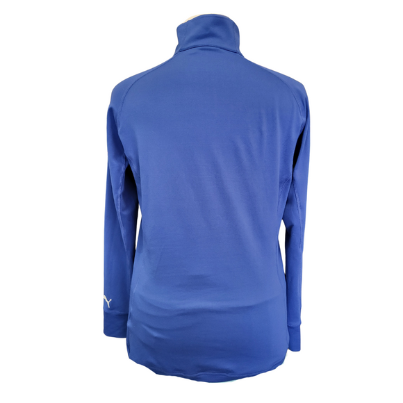 Puma Women's Royal Blue Zip Mock Golf Pullover Size XXL MSP$70