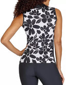 Tail Black & White Women's Floret Sleeveless Golf Top Size M MSP$83-2