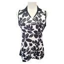 Tail Black & White Women's Floret Sleeveless Golf Top Size M MSP$83-4