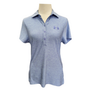 Under Armour Women's Periwinkle Heather Short Sleeve Golf Polo Size S-1