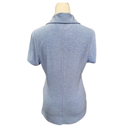 Under Armour Women's Periwinkle Heather Short Sleeve Golf Polo Size S - 0