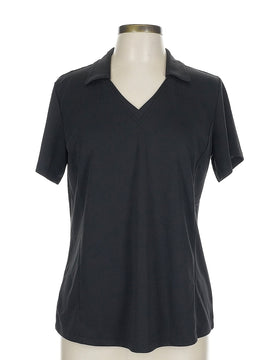 New Lady Hagen Black Short Sleeve Golf Polo Size L