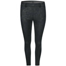 New Kjus Women's Black Ice Embossed 7/8 Golf Tregging Size L MSP$159-1