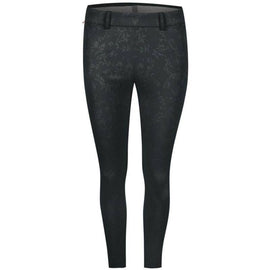 New Kjus Women's Black Ice Embossed 7/8 Golf Tregging Size L MSP$159