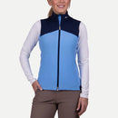 New Kjus Women's Radiation Golf Vest - Blue Opal/Atlantic BLue Size L MSP$279-1