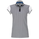 New Lohla Sport The Trevi Cap Sleeve Golf Top Navy/White MSP$130-1