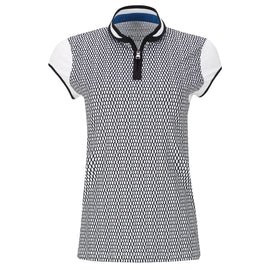 New Lohla Sport The Trevi Cap Sleeve Golf Top Navy/White MSP$130