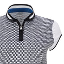 New Lohla Sport The Trevi Cap Sleeve Golf Top Navy/White MSP$130-3