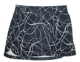 Slazenger Navy & White Scribble Print Golf Skort Size L