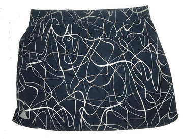 Slazenger Navy & White Scribble Print Golf Skort Size L - 0