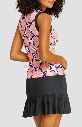 New Tail Women's Marin Sleeveless Golf Top - Glimmer Petals MSP$101 - 0