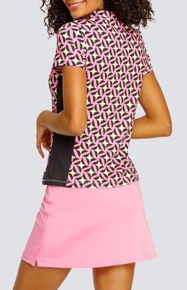 New Tail Activewear Women's Jazmine Short Sleeve Golf Top - Elated MSP$101 - 0