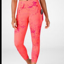 Fabletics Pink & Coral Oasis Tie-Dye Leggings Size M-1