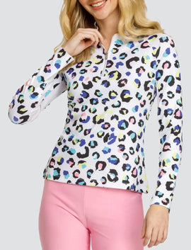 New Tail Activewear Women's Maevie Long Sleeve Raglan Golf Top MSP$105