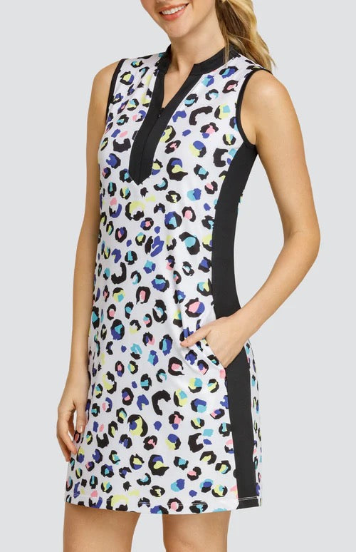 New Tail Activewear Azura Sleeveless Golf Dress - Painted Panther MSP$117