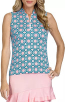 New Tail Activewear Mea Sleeveless Golf Top - Crystal Gems Size XXL MSP$96-1