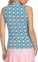 New Tail Activewear Mea Sleeveless Golf Top - Crystal Gems Size XXL MSP$96-2