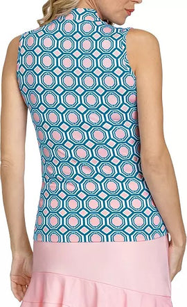 New Tail Activewear Mea Sleeveless Golf Top - Crystal Gems Size XXL MSP$96 - 0