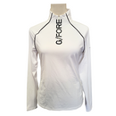 G/Fore Women's White Silky Tech Zip Pullover Size S MSP$150-1