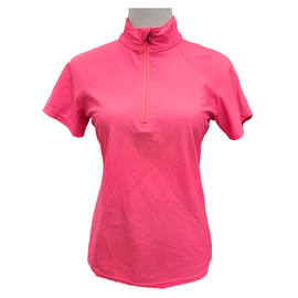 Tzu Tzu Lucy Hot Lava Short Sleeve Golf Top Size M MSP$110