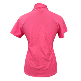 Tzu Tzu Lucy Hot Lava Short Sleeve Golf Top Size M MSP$110 - 0