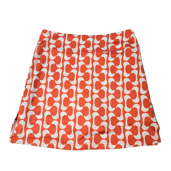 Golftini Orange Women's Golf Skort - Sunrise - Sunset - Long Size S MSP$116
